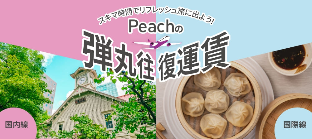 Peachの弾丸往復運賃